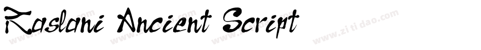 Raslani Ancient Script字体转换